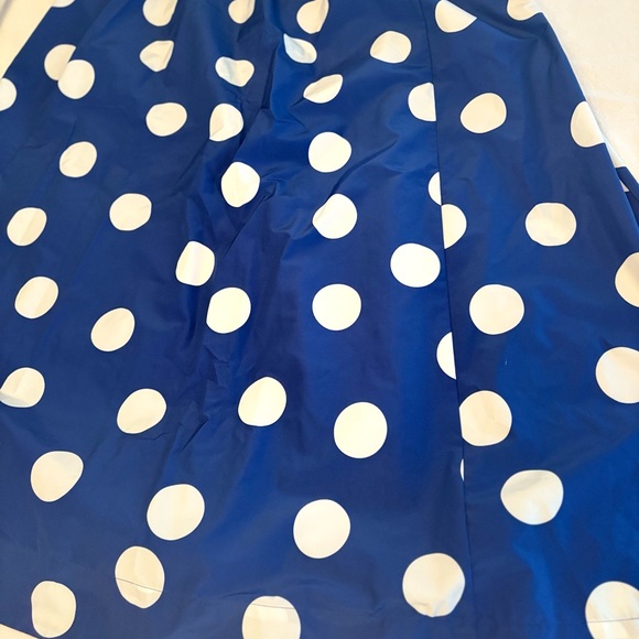 J. Crew Blue A-Line Tiered Midi Skirt - Picture 3 of 6